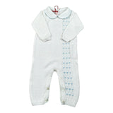 Scaldacuore Tutina Tinta Unita In Maglia per Neonato PS01PE24 BIANCO SCALDACUORE 