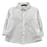 Daniele Alessandrini Camicia Manica Lunga Tinta Unita con Logo per Bambino 1295C00267J BIANCO DANIELE ALESSANDRINI 