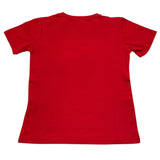 Zu+Elements T-Shirt Girocollo Tinta Unita con Logo per Bambino ZU218 ROSSO ZU+ELEMENTS 