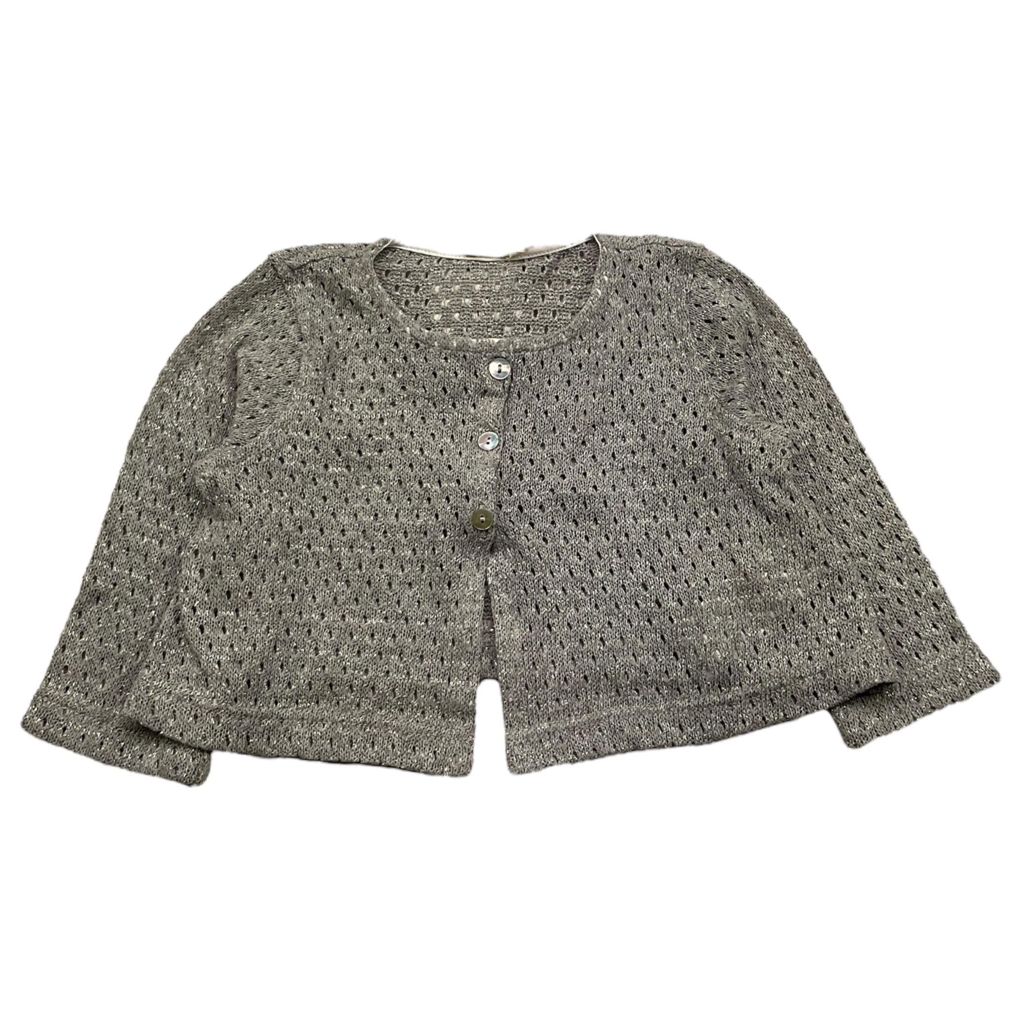 CAFFE' D'ORZO cardigan tinta unita con trafori Grigio per Neonata ZU9000Q GRIGIO CAFFE' D'ORZO 