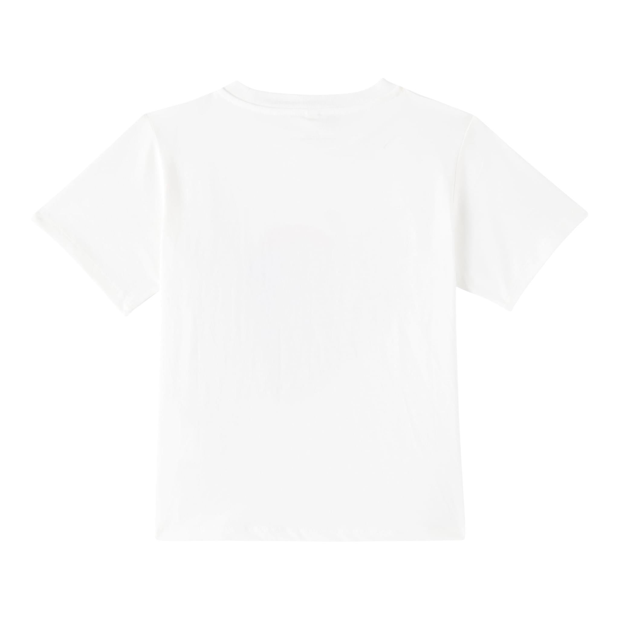Stella Mccartney T-Shirt Girocollo Tinta Unita con Stampa per Bambina TW8B21 BIANCO STELLA McCARTNEY 