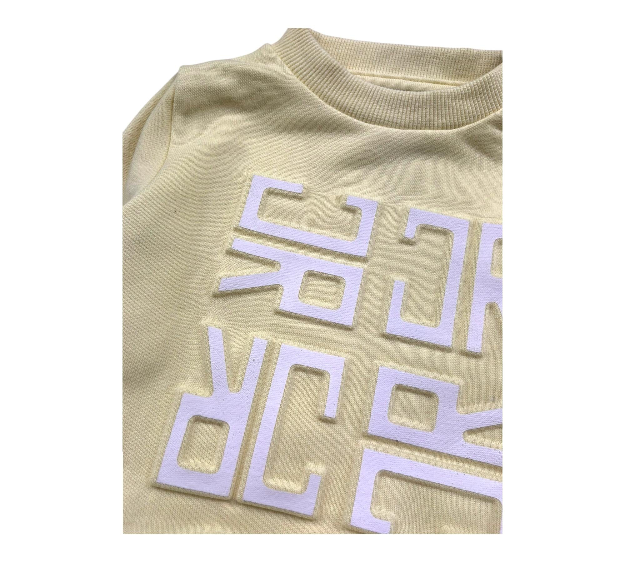 John Richmond Felpa Chiusa Girocollo Tinta Unita per Neonato RIP26025FEO GIALLO JOHN RICHMOND 