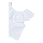 Mayoral Top Tinta Unita con Scollo A Barca per Bambina 3012 BIANCO MAYORAL 