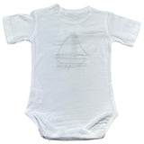 Manuel & Frank Body Mezza Manica Tinta Unita con Ricamo per Neonato MF7222I BIANCO MANUEL & FRANK 