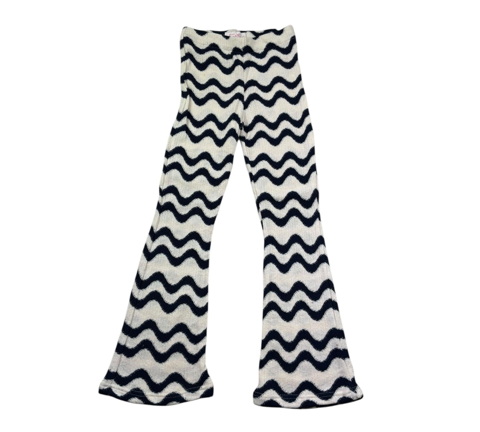 Saint Barth Pantalone Multifantasia Modello Palazzo per Bambina GWENDAXX BLU SAINT BARTH 