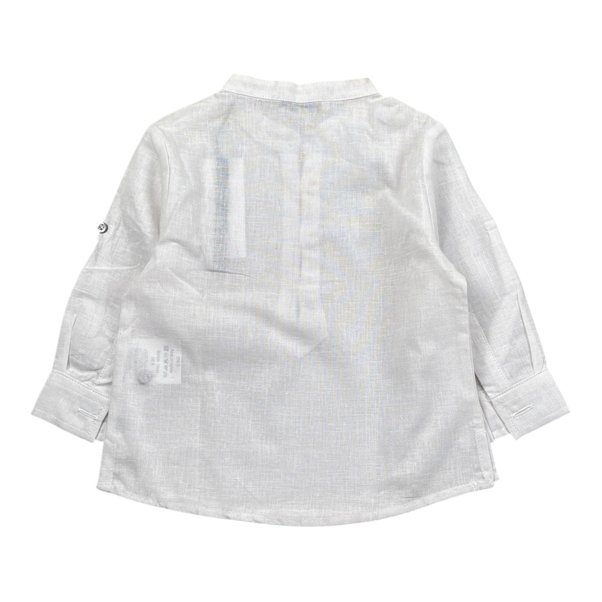 Daniele Alessandrini Camicia tinta unita con Colletto Coreano Bianco per Neonato 1295C0736 BIANCO DANIELE ALESSANDRINI 