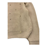 NAIDA maglia collo alto tinta unita con applicazioni Beige per Bambina NAMA306 BEIGE NAIDA 