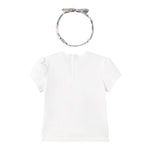 Mayoral Set T-Shirt Girocollo Tinta Unita con Fascia per Neonata 1044 BIANCO MAYORAL 