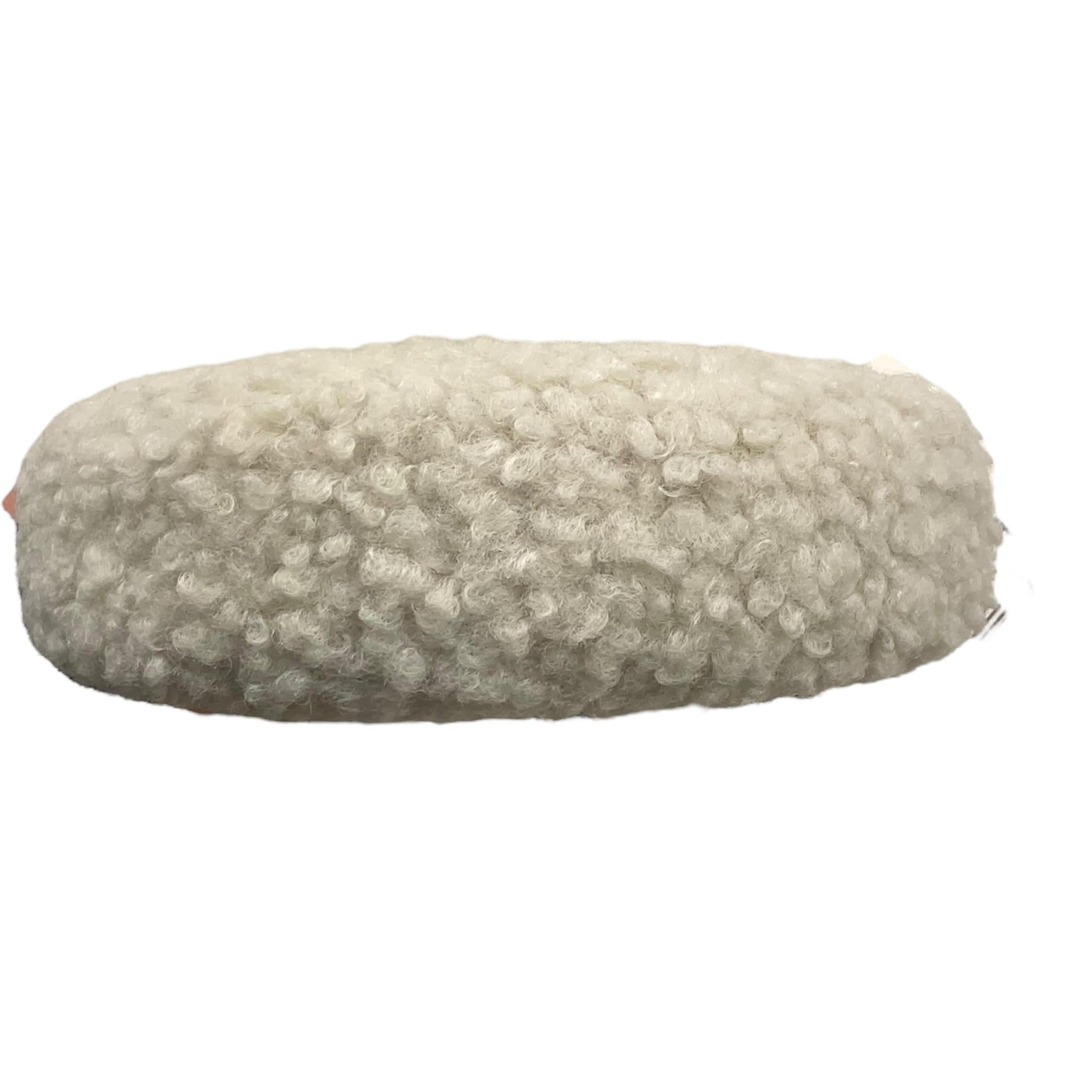 PICCOLA LUDO cerchietto tinta unita in peluche Bianco per Bambina BS9WA017 BIANCO PICCOLA LUDO 