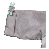 Les Petit Enfantes Abito Cerimonia Tinta Unita con Guanti con Coprispalle per Neonata ART55 BIANCO LES PETIT ENFANTES 