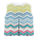 Missoni Top Giromanica Stampa Fantasia per Bambina MU0A32 BIANCO MISSONI 