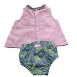 Saint Barth Completo 2 Pezzi Camicia-Culotte per Neonata ABBIE ROSA SAINT BARTH 