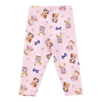 MONNALISA leggins tinta unita cn stampa orsi Rosa per Neonata 31D411N ROSA MONNALISA 