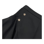 MARC ELLIS short tinta unita con bottoni in contrasto Nero per Bambina JMJS16489 NERO MARC ELLIS 