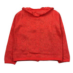 Carre'Ment Beau Cardigan Tinta Unita con Trafori per Bambina Y05219J CORALLO CARRE'MENT BEAU 