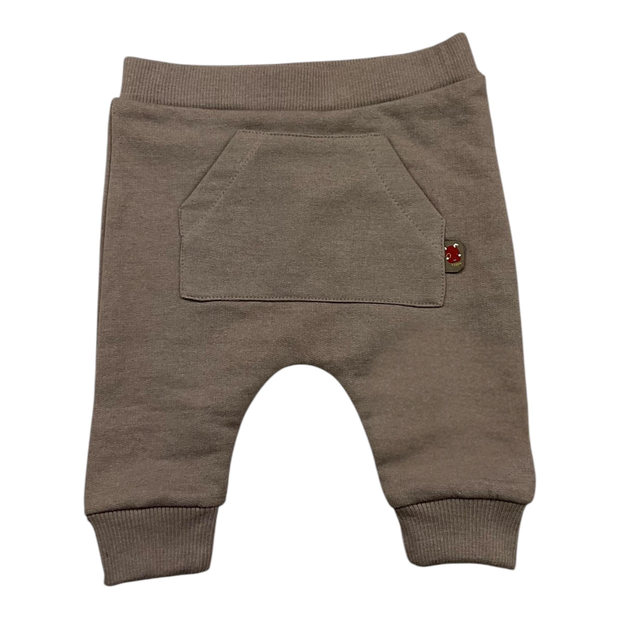 YATSI BABY completo 3pz pantalone-shirt-giubbino tinta unita con cappuccio bottoni e stampa Panna per Neonato 24431550 PANNA YATSI BABY 