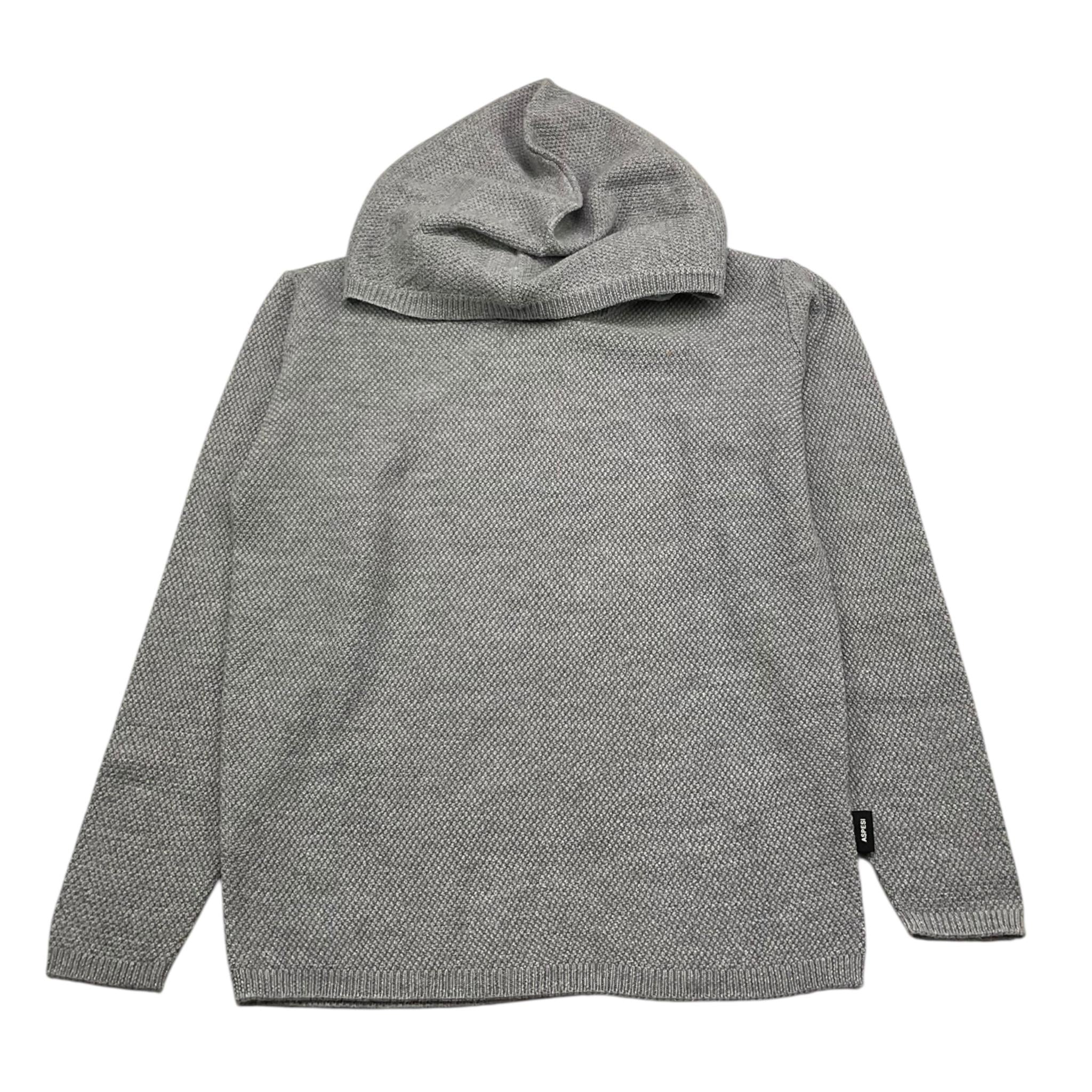 ASPESI maglia modello felpa tinta unita con cappuccio Grigio per Bambino F24040MAEM910 GRIGIO ASPESI 