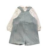CALAMARO completo 2 pezzi camicia-salopettes Azzurro per Neonato 11074X AZZURRO CALAMARO 