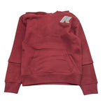 K-WAY felpa tinta unita con cappuccio e stampa Bordeaux per Bambino L41325W BORDEAUX K-WAY 