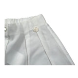 Le Bebe Bermuda Tinta Unita con Elastico In Vita per Neonato LBG5827 PANNA LE BEBE 