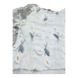 Monnalisa Camicia Velata Tinta Unita con Canotta per Bambina 711611 BIANCO MONNALISA 