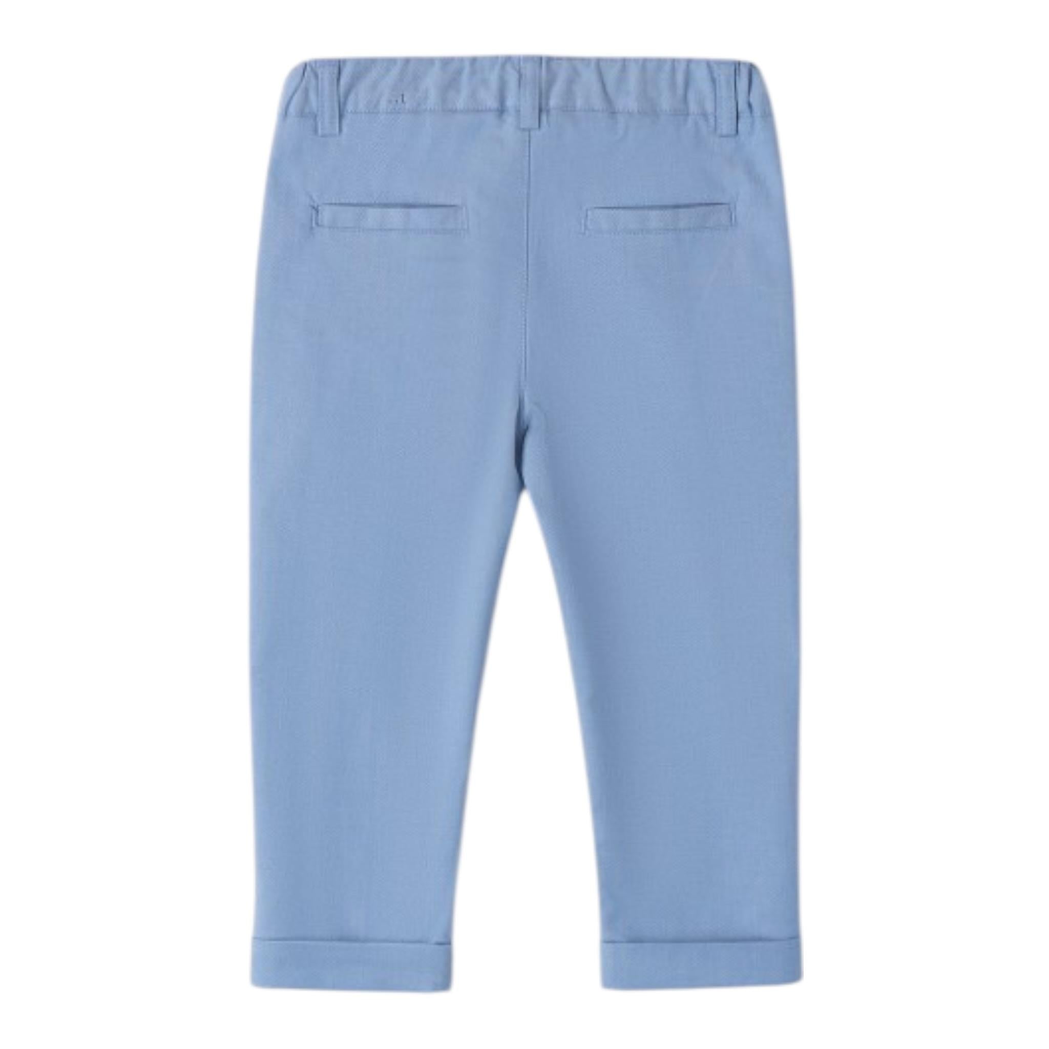 Sarabanda Pantalone Tinta Unita con Girovita Regolabile per Bambino 08011 AZZURRO SARABANDA 