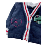 LE BEBE' cardigan tinta unita con bottoni Blu per Neonata LBG6117 BLU LE BEBE' 