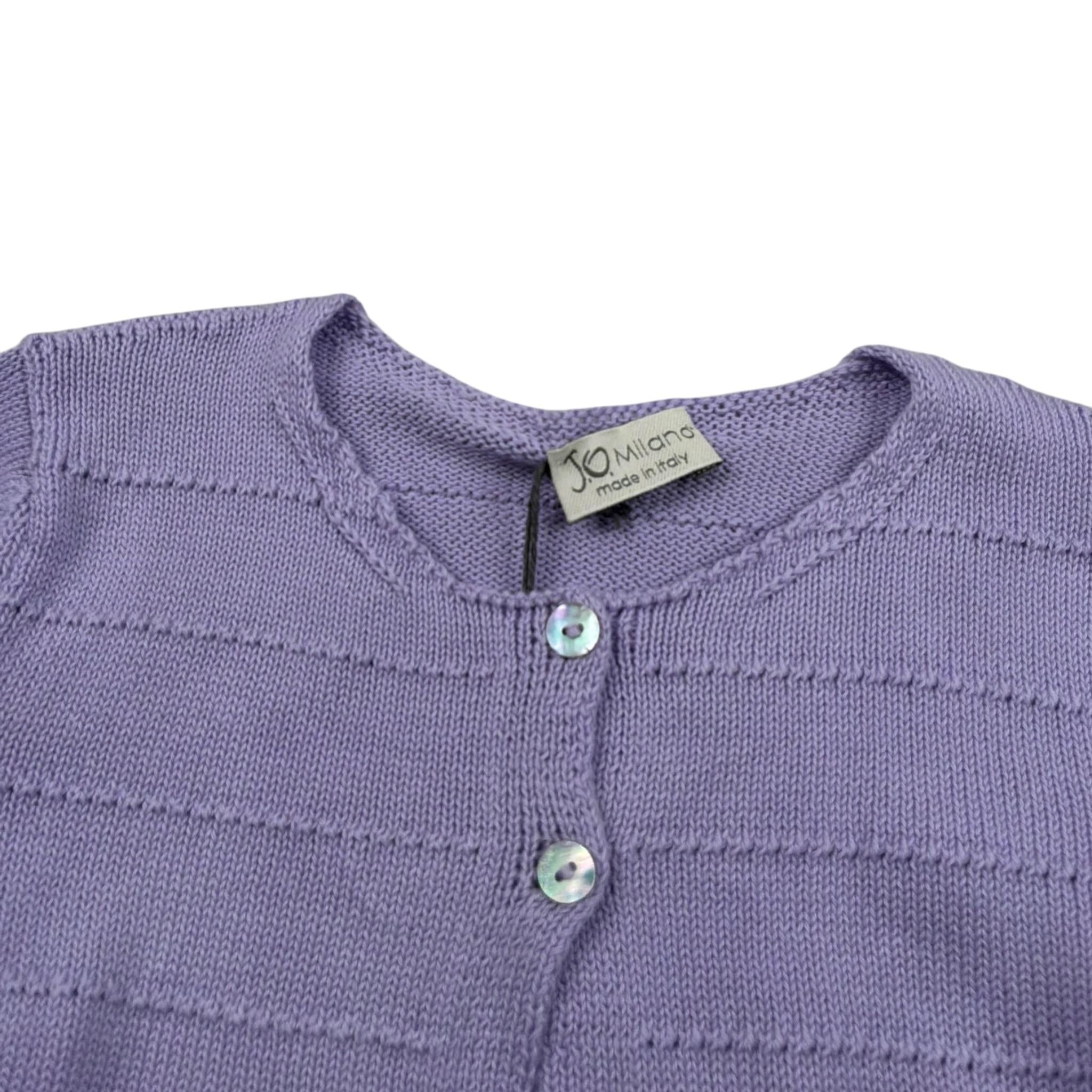 J.O. Milano Coprispalle tinta unita con Ricami Lilla per Bambina 573X1JXX LILLA J.O. MILANO 