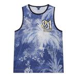 Guess Canotta Tinta Unita con Stampa per Bambino L5GI23KC7I0 BLU GUESS 