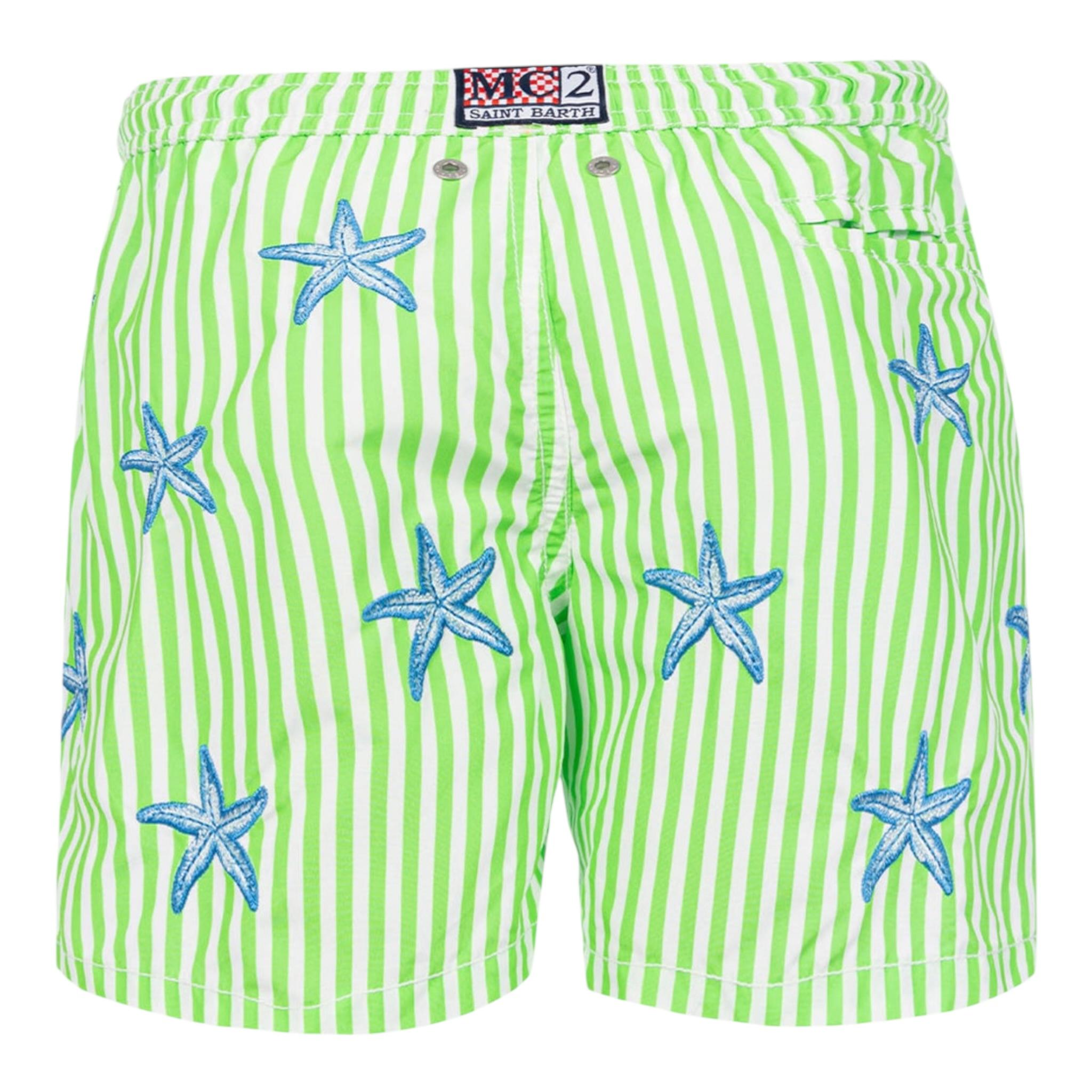 Saint Barth Costume Fantasia A Righe Bicolore per Bambino SEASTER BIANCO/VERDE SAINT BARTH 