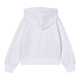 Mayoral Felpa Tinta Unita con Zip E Cappuccio per Bambina 3428 BIANCO MAYORAL 