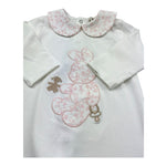 Le Bebe Tutina Manica Lunga Tinta Unita per Neonata LBG6284 BIANCO LE BEBE 