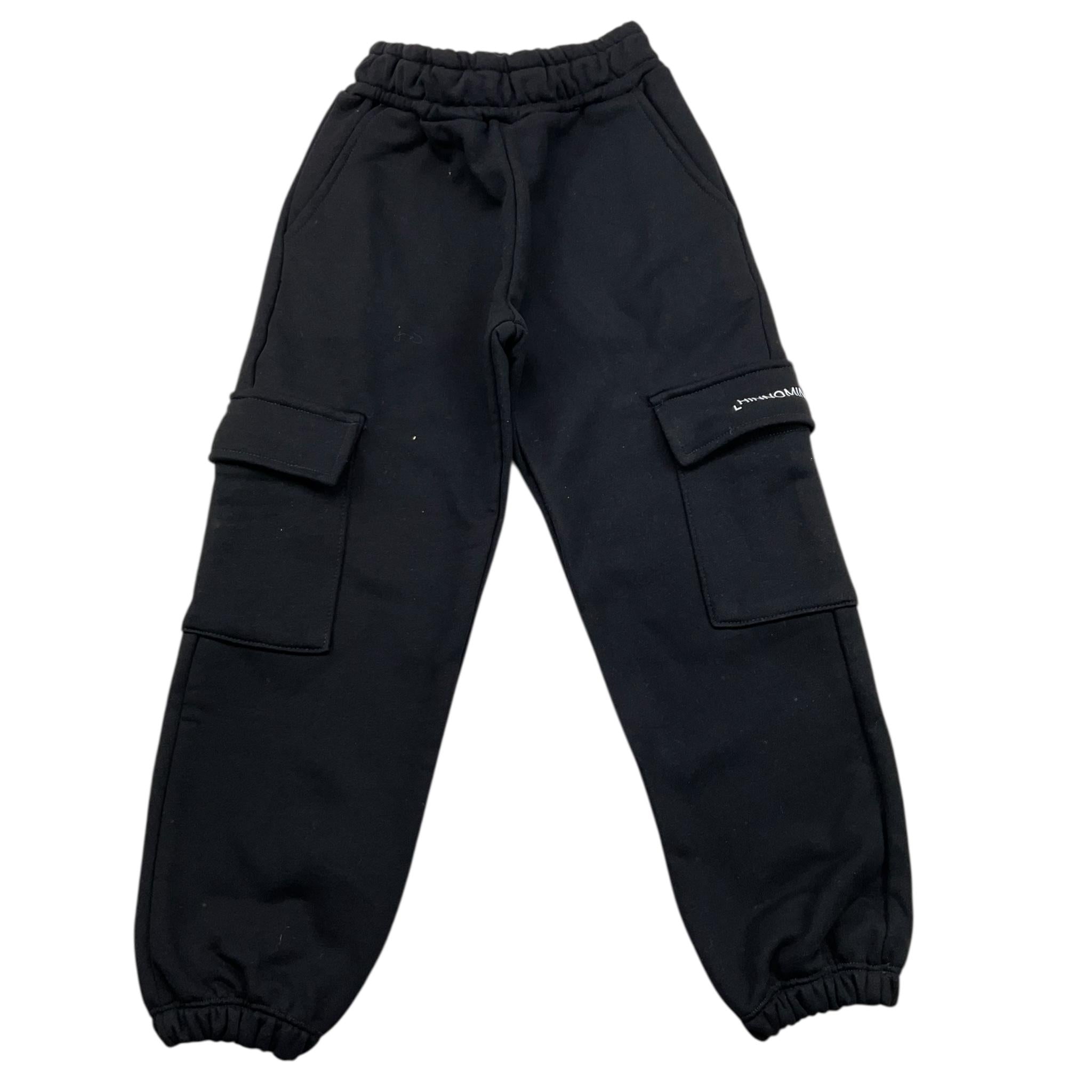 HINNOMINATE pantalone tuta tinta unita con logo Nero per Bambina 3635PF00008 NERO HINNOMINATE 