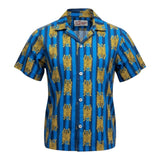 Saint Barth Camicia Mezza Manica Tinta Unita con Stampa per Bambino 01130L COBALTO SAINT BARTH 