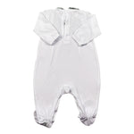 Babyvip Tutina Bicolore con Ricami E Balze per Neonata T2824 BIANCO/VERDE BABYVIP 