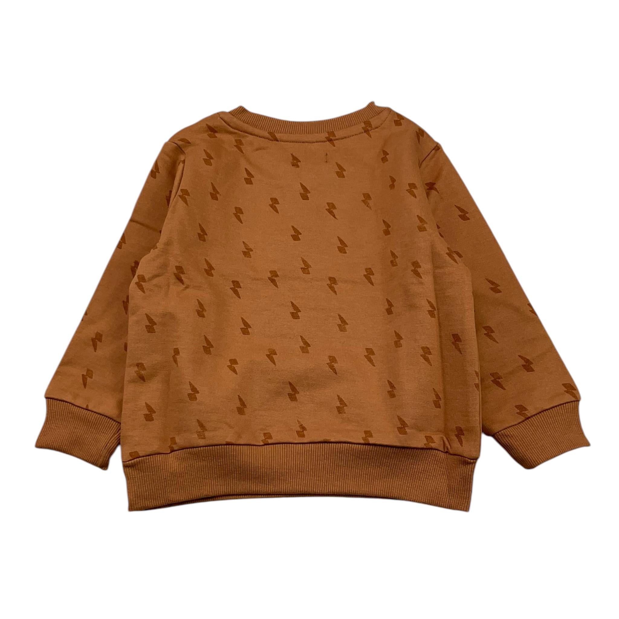 CANADA HOUSE felpa girocollo tinta unita con stampa Marrone per Neonato 24454120 MARRONE CANADA HOUSE 