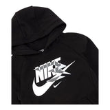 NIKE felpa tinta unita con cappuccio e stampa Nero per Bambino 9Q0870 NERO NIKE 