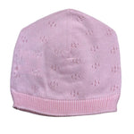 Le Bebe' Cappello Tinta Unita con Ricami per Neonata LBG6221 ROSA LE BEBE' 