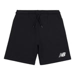 New Balance Bermuda Felpa Tinta Unita con Logo per Bambino LAKB0013 NERO NEW BALANCE 