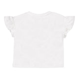 Moschino T-Shirt Girocollo Tinta Unita con Stampa Orso per Neonata MDM03 BIANCO MOSCHINO 