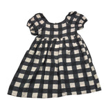 Dixie Abito Bicolore con Fantasia A Quadretti per Bambina AB58363G74 BIANCO/NERO DIXIE 