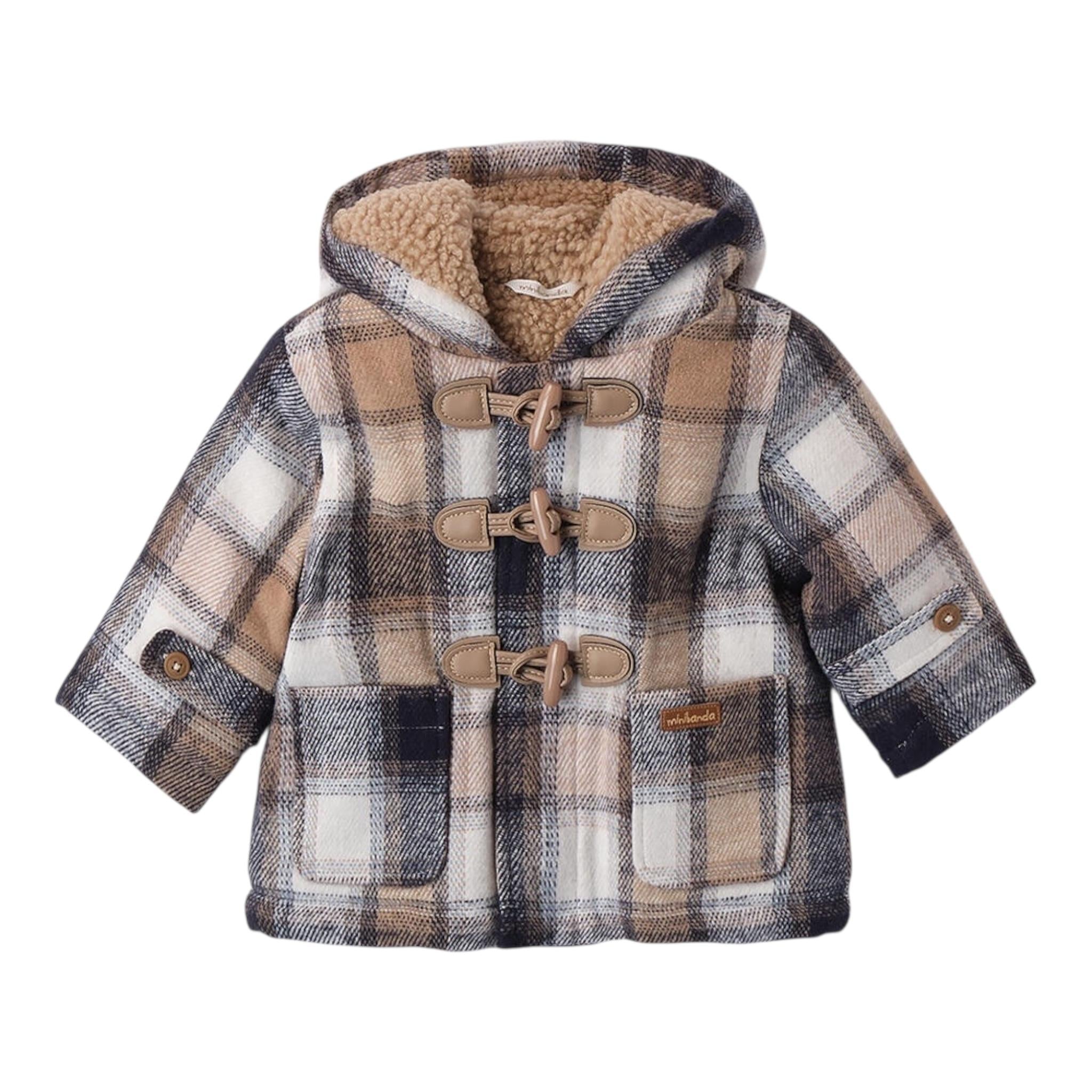 MINI BANDA cappotto stampa fantasia con cappuccio Beige per Neonato 3A629 BEIGE MINI BANDA 