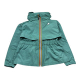 K-Way Giubbino Tinta Unita con Zip E Cappuccio per Bambina K8151WW VERDE K-WAY 