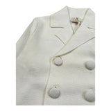 Il Gufo Giacca Tinta Unita Doppiopetto per Neonato PATGF402EM109 PANNA IL GUFO 