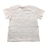 Cesare Paciotti – Einfarbiges T-Shirt mit Rundhalsausschnitt und weißem Aufdruck für Neugeborene
