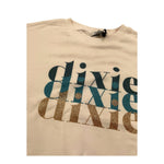 DIXIE felpa chiusa girocollo tinta unita con stampa in contrasto Panna per Bambina LB40040G56 PANNA DIXIE 