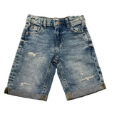 Guess Bermuda In Denim Tinta Unita con Girovita Regolabile per Bambino N5GD00D41E0X AZZURRO GUESS 