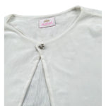 Isabel Coprispalle Tinta Unita con Trasparenze per Bambina ALE4435 BIANCO ISABEL 