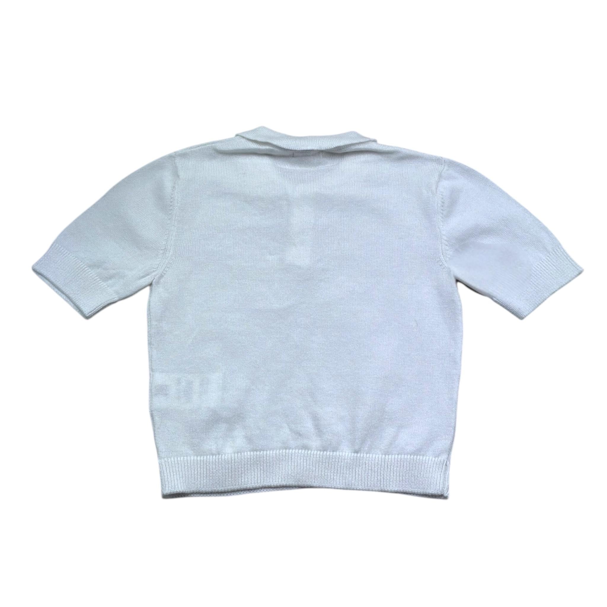 Le Bebe' Polo Mezza Manica Tinta Unita per Neonato LBB5416 BIANCO LE BEBE' 