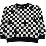 John Richmond Felpa Chiusa Girocollo Bicolore per Bambino RBP26103FE BIANCO/NERO JOHN RICHMOND 